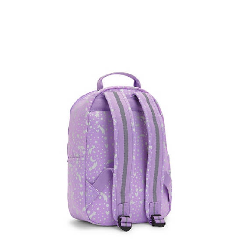 Metal Kipling Seoul Small Printed Tablet Backpacks | JFAGVL-073