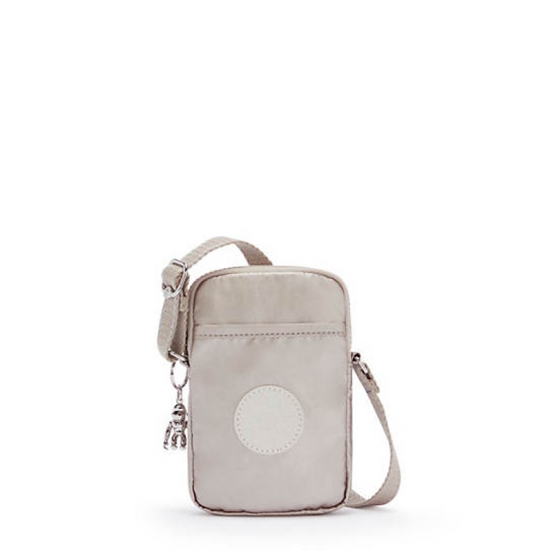 Metal Kipling Tally Metallic Crossbody Phone Bag | LEVXWZ-153