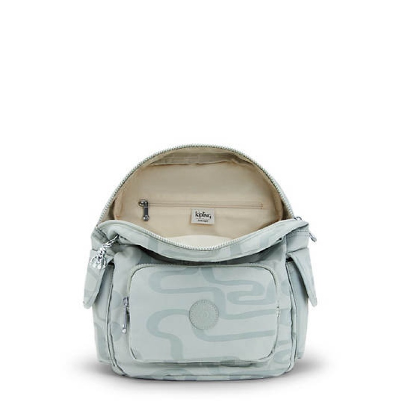 Mint Kipling City Pack Small Classic Printed Backpacks | BIDETZ-416