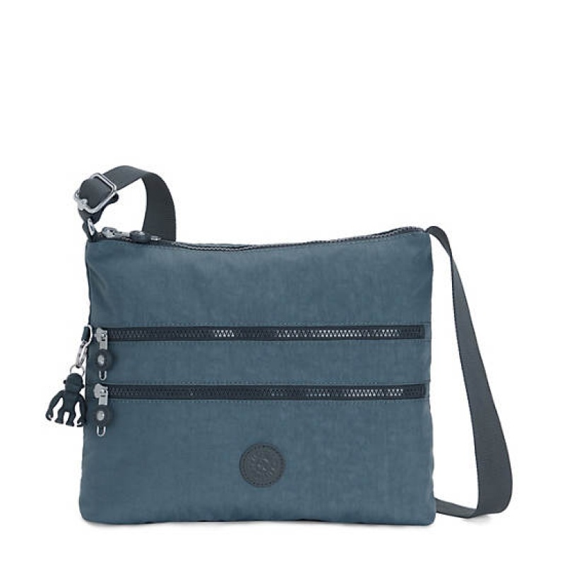 Navy Grey Kipling Alvar Crossbody Bags | XTHSLC-274