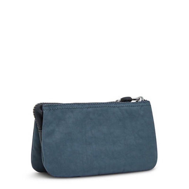 Navy Grey Kipling Creativity Large Pouches | OYXVIP-706