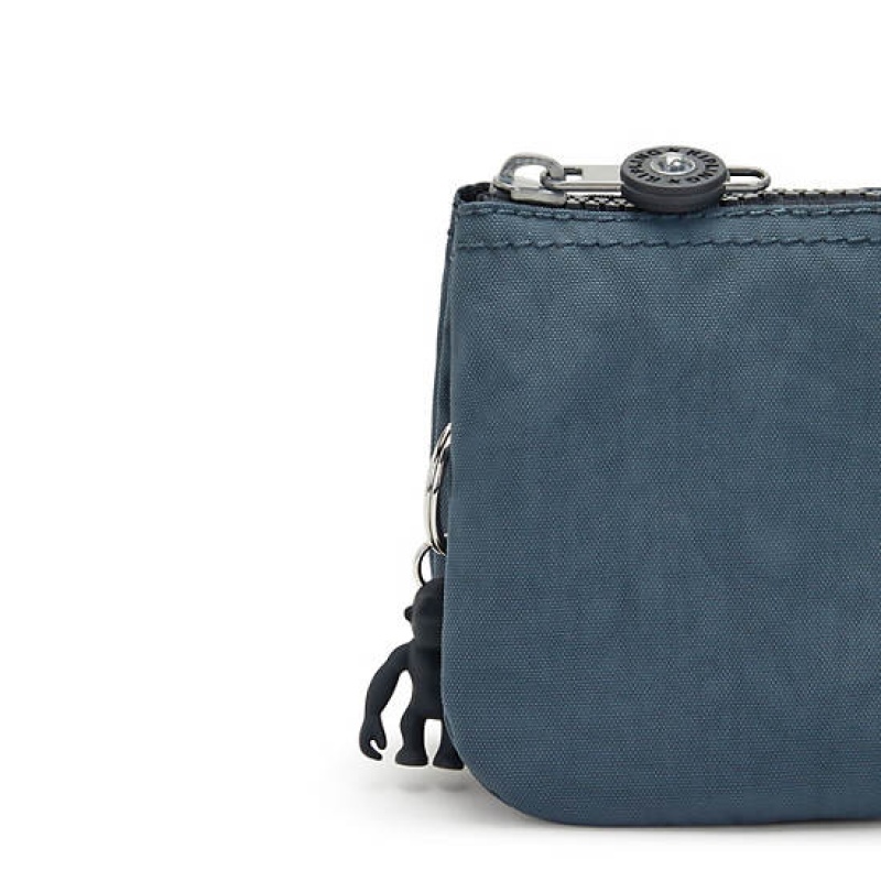 Navy Grey Kipling Creativity Large Pouches | OYXVIP-706