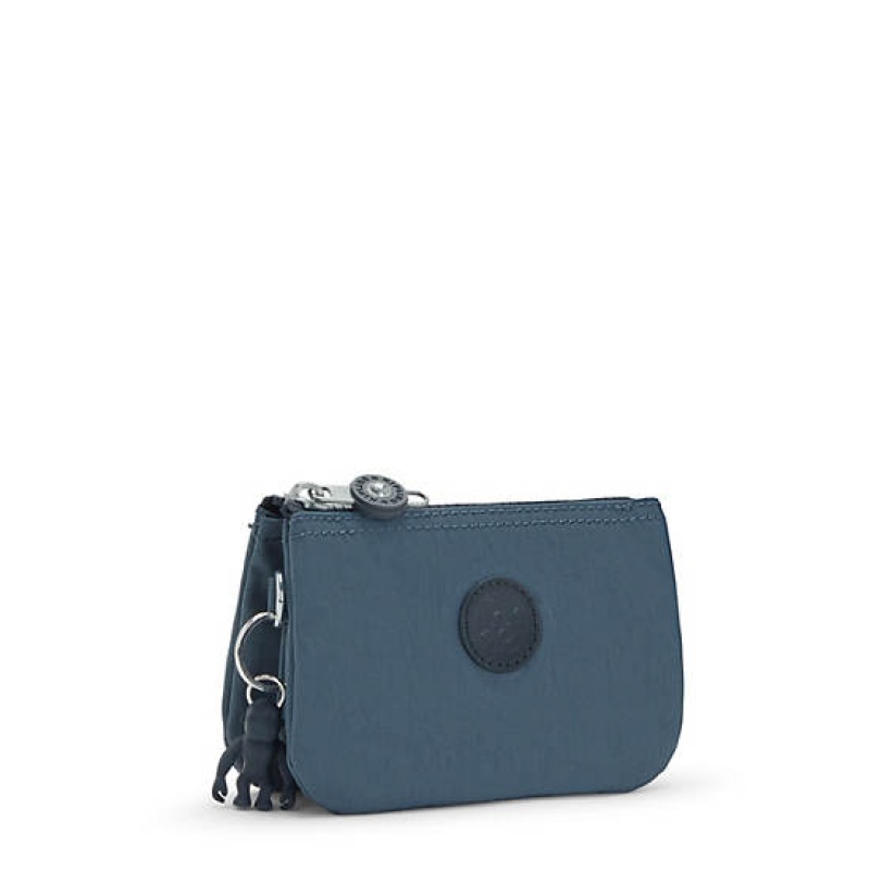 Navy Grey Kipling Creativity Small Pouch Bags | UDHTBA-297