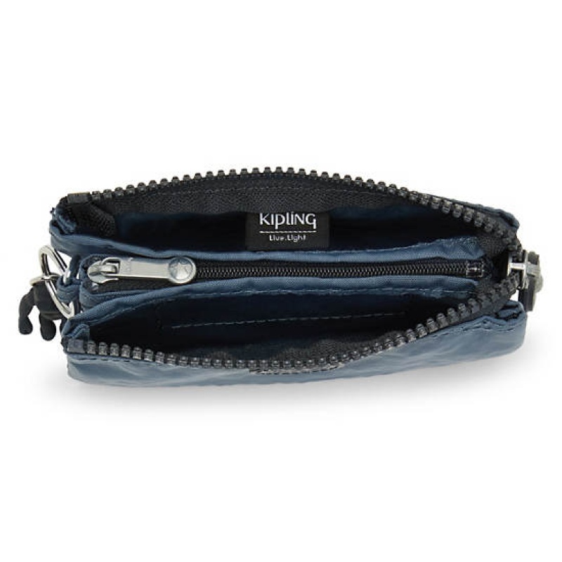 Navy Grey Kipling Creativity Small Pouch Bags | UDHTBA-297