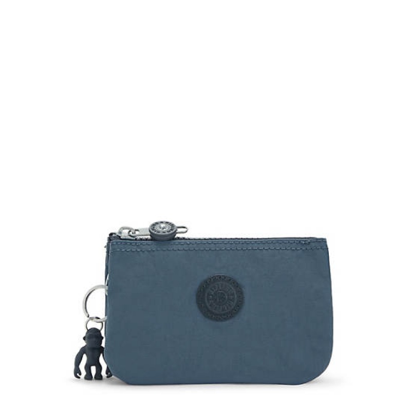 Navy Grey Kipling Creativity Small Pouch Bags | UDHTBA-297