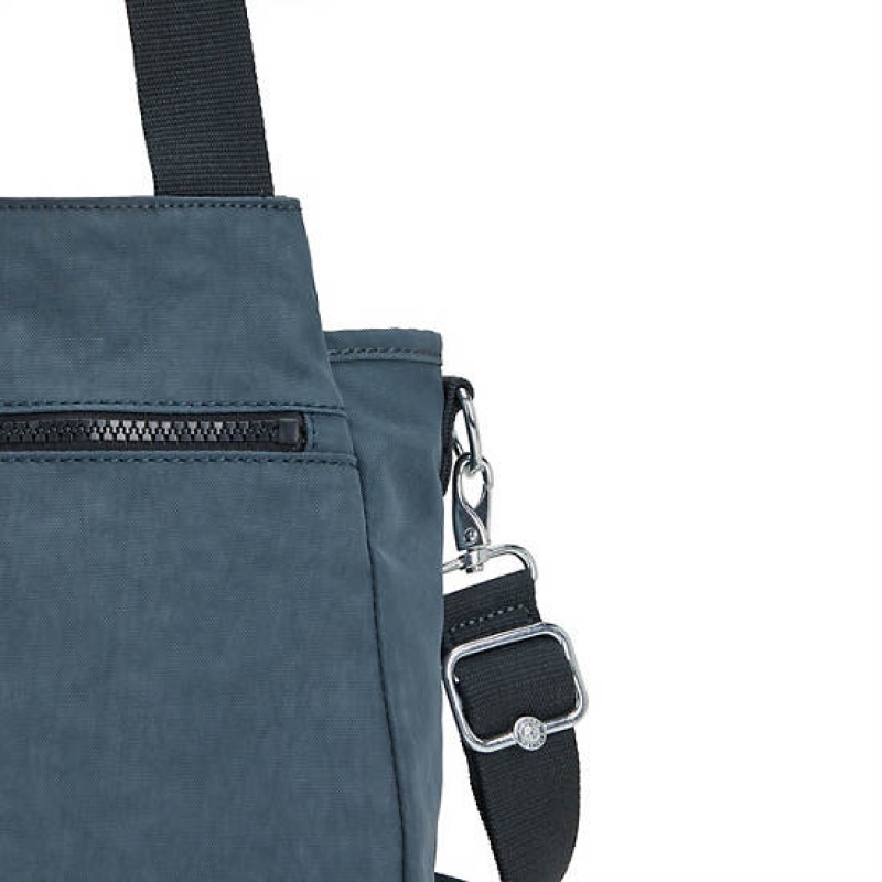 Navy Grey Kipling Elysia Shoulder Bags | LZPRHV-870