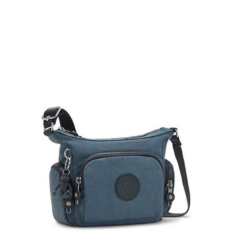 Navy Grey Kipling Gabbie Mini Crossbody Bags | CLKXDR-497