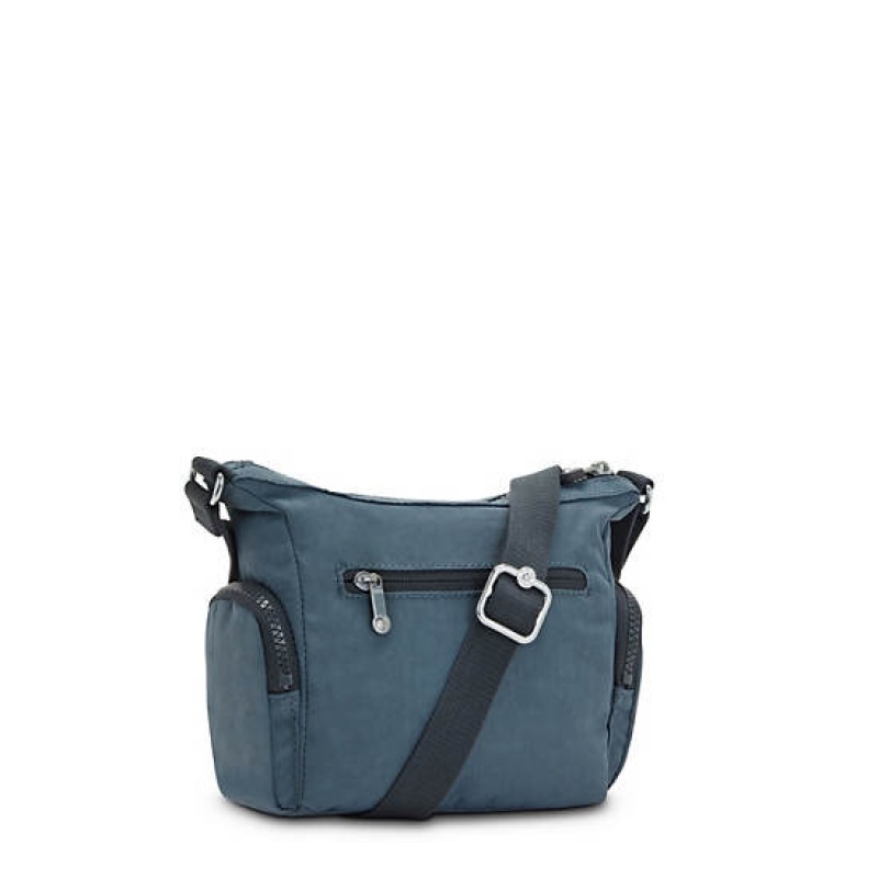 Navy Grey Kipling Gabbie Mini Crossbody Bags | CLKXDR-497