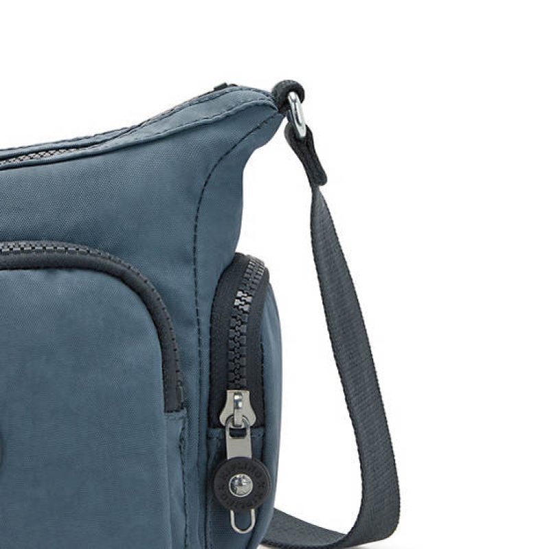 Navy Grey Kipling Gabbie Mini Crossbody Bags | CLKXDR-497