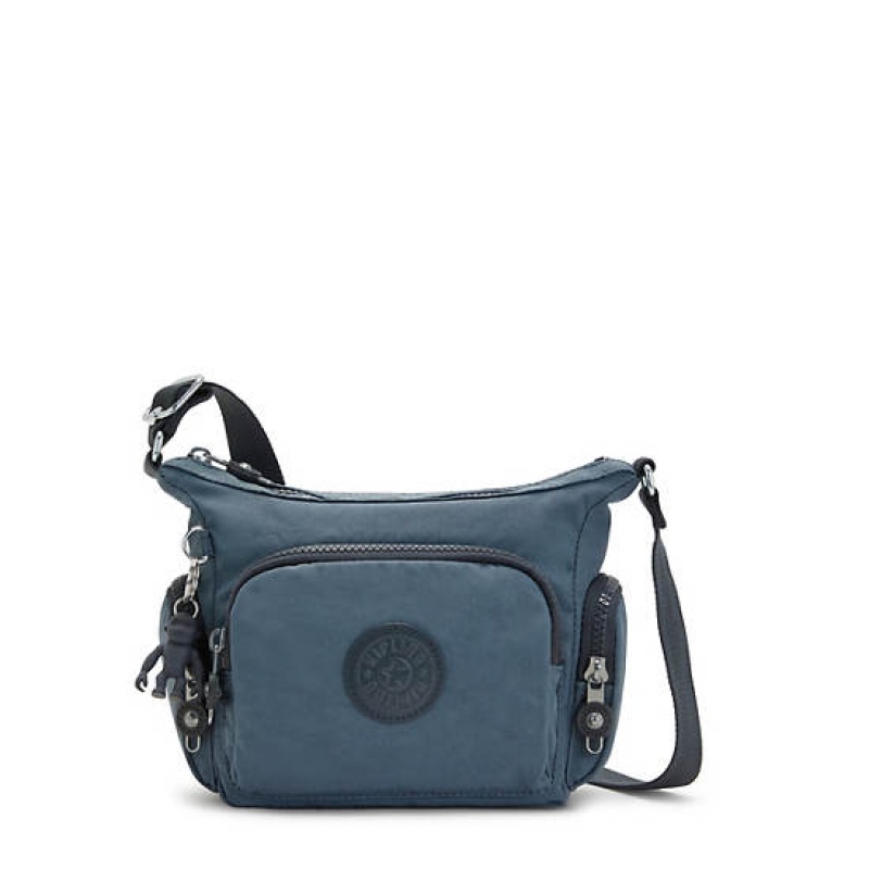 Navy Grey Kipling Gabbie Mini Crossbody Bags | CLKXDR-497