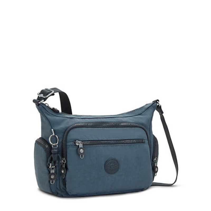 Navy Grey Kipling Gabbie Small Crossbody Bags | ISJKHG-673