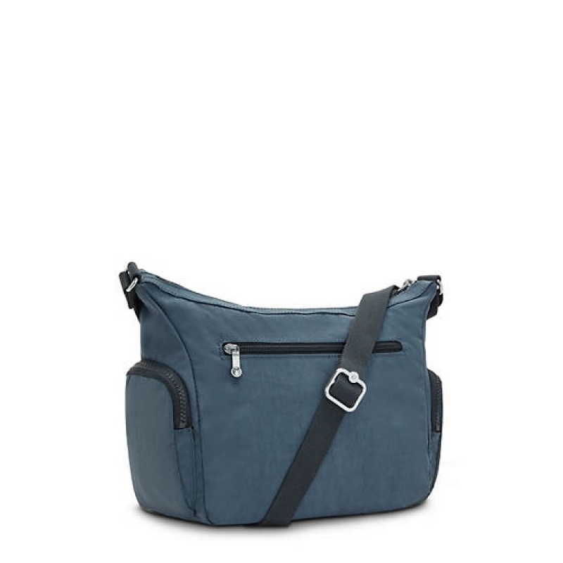 Navy Grey Kipling Gabbie Small Crossbody Bags | ISJKHG-673