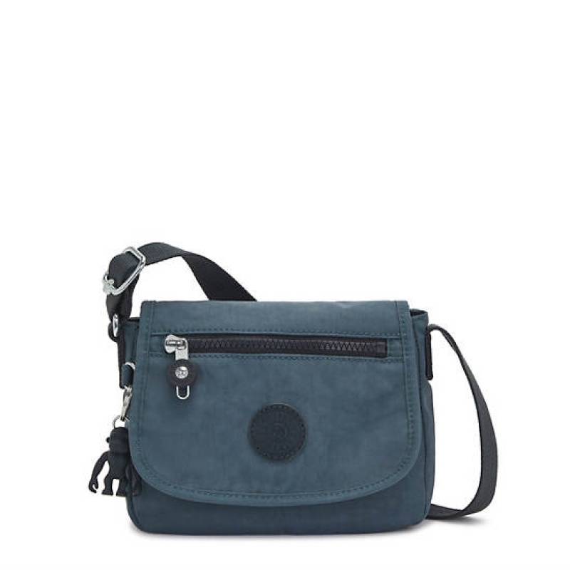 Navy Grey Kipling Sabian Crossbody Mini Bag | MPDBTH-365