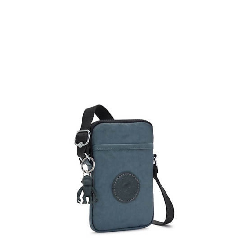 Navy Grey Kipling Tally Crossbody Phone Bag | YKJQIM-459