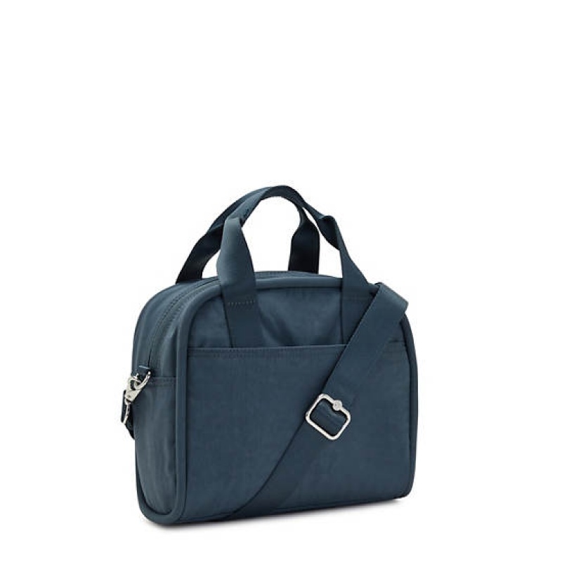 Navy Grey Metal Kipling Hadya Shoulder Bags | LKQNCX-193