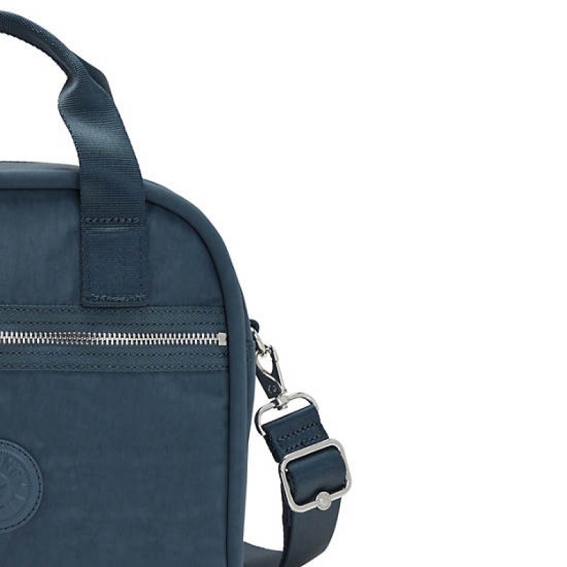 Navy Grey Metal Kipling Hadya Shoulder Bags | LKQNCX-193