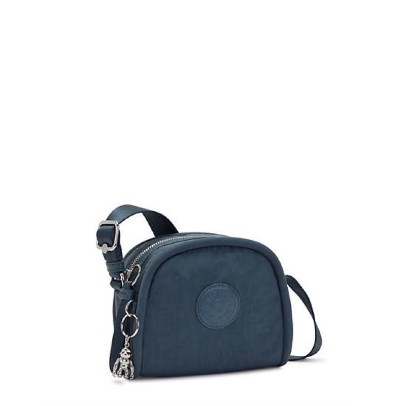 Navy Grey Metal Kipling Jesper Crossbody Bags | LPVODF-527