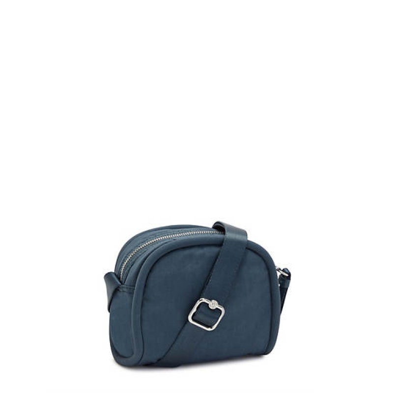 Navy Grey Metal Kipling Jesper Crossbody Bags | LPVODF-527