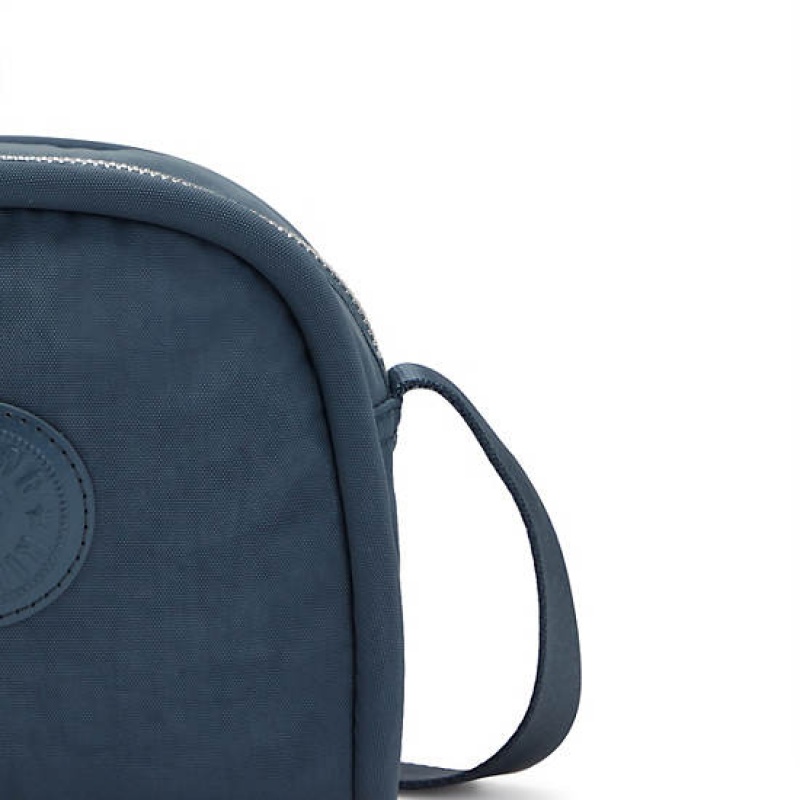 Navy Grey Metal Kipling Jesper Crossbody Bags | LPVODF-527