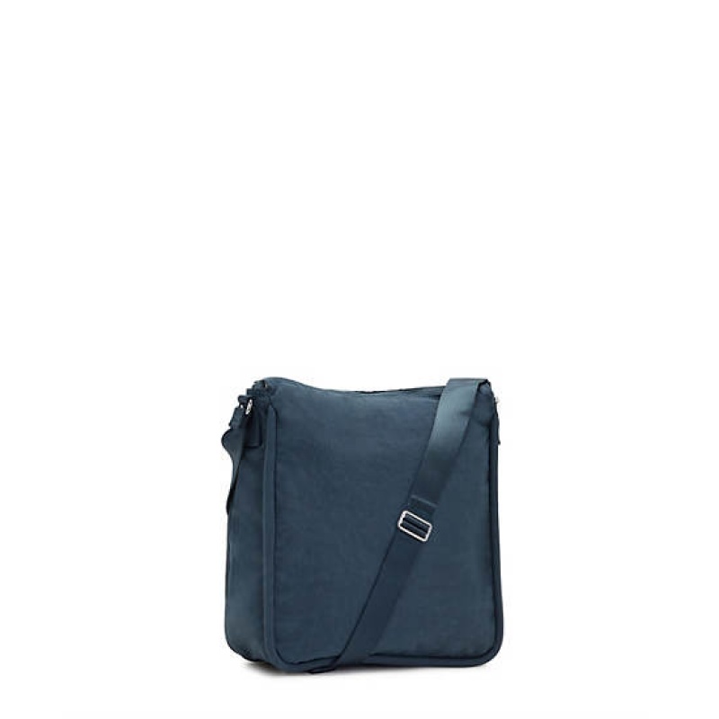 Navy Grey Metal Kipling Oswin Shoulder Bag Bags | ZYVCOS-139