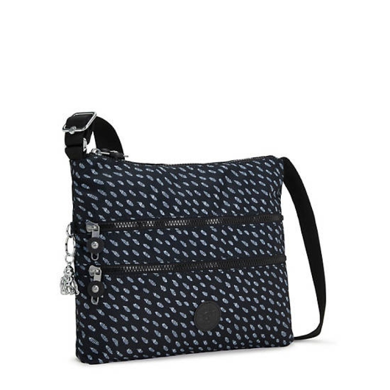 Navy Kipling Alvar Printed Crossbody Bags | JXUIVP-341