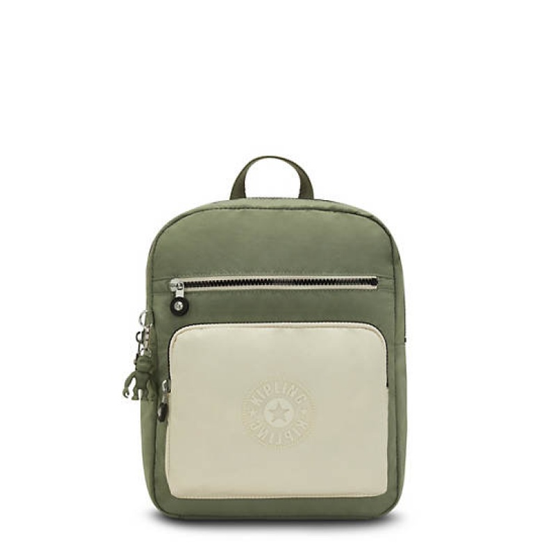 Olive Green Kipling Polly Backpacks | MTKVQU-495