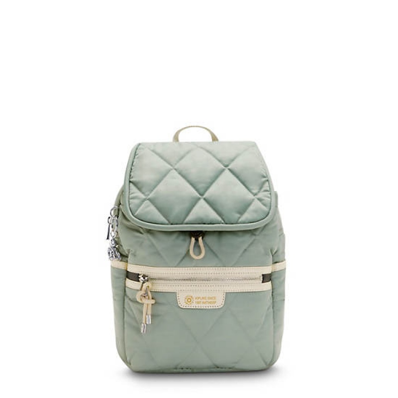 Olive Kipling City Pack Small Fashion Backpacks | RPUNLQ-013