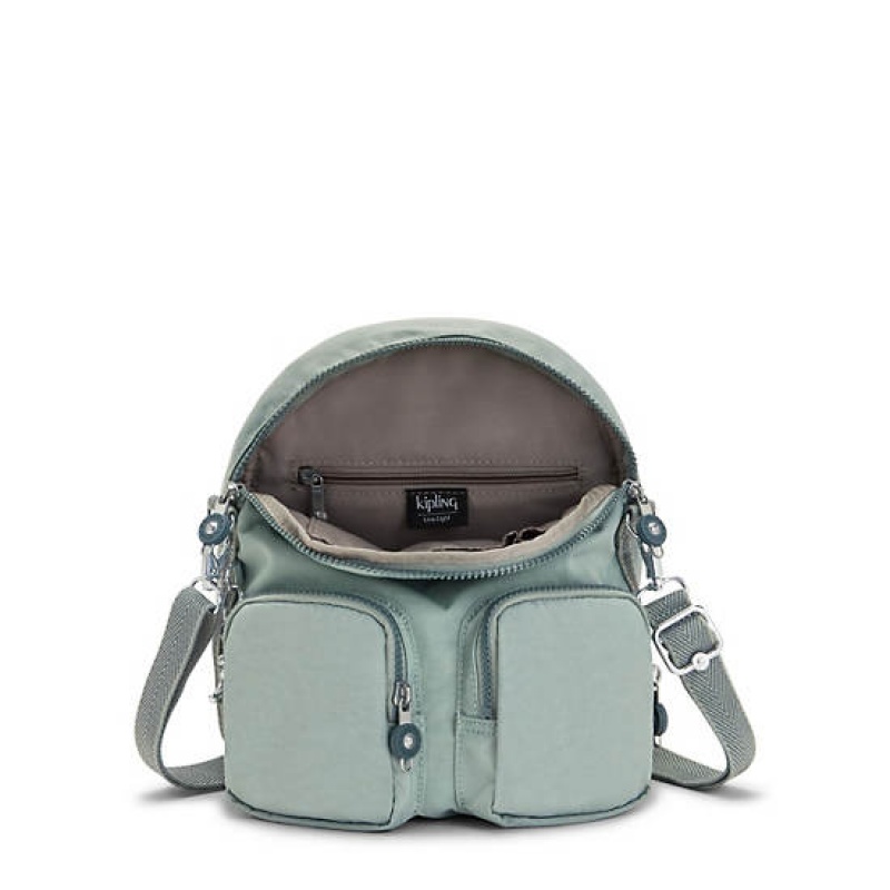 Olive Kipling Firefly Up Convertible Backpacks | PYONIA-217