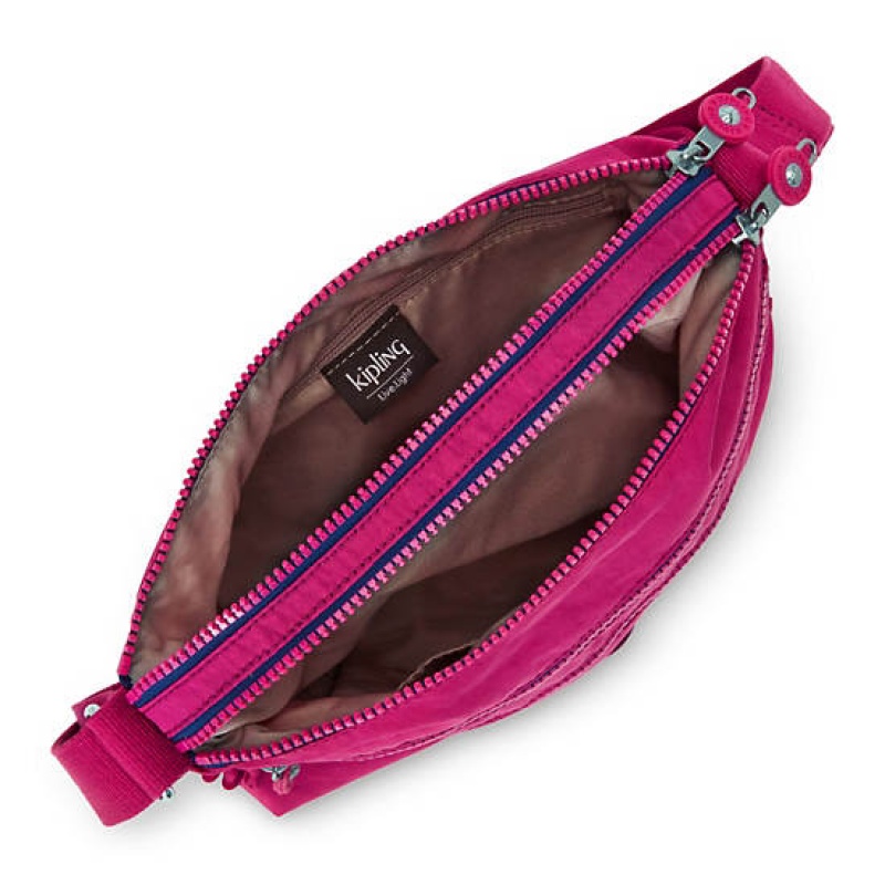 Pink Fuchsia Kipling Alvar Crossbody Bags | ILURBQ-374