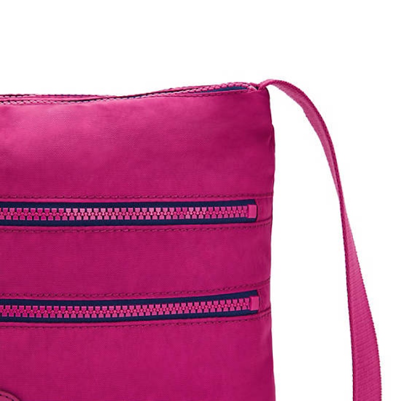 Pink Fuchsia Kipling Alvar Crossbody Bags | ILURBQ-374