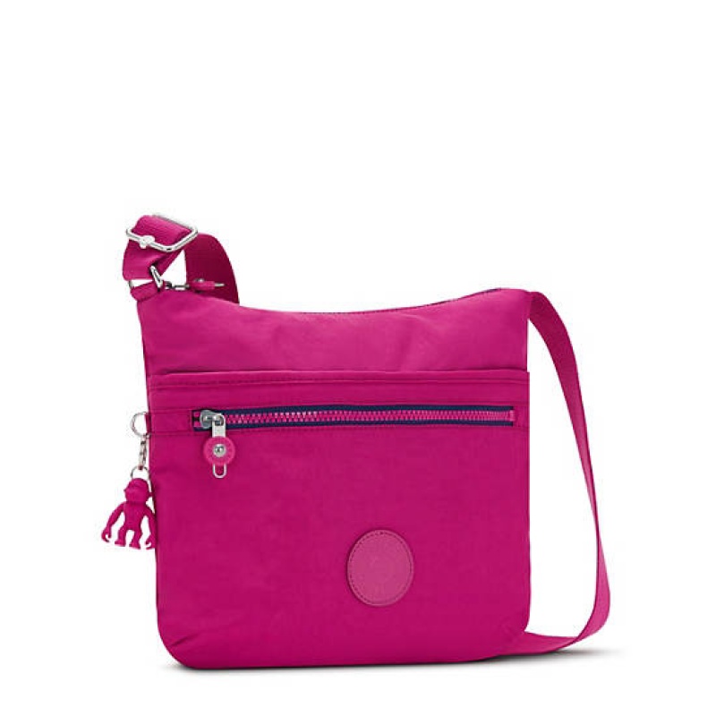 Pink Fuchsia Kipling Arto Crossbody Bags | BAGROF-973