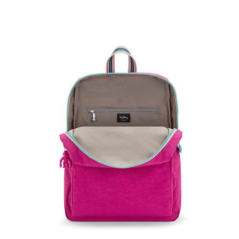 Pink Fuchsia Kipling Rylie Backpacks | REXCJK-548