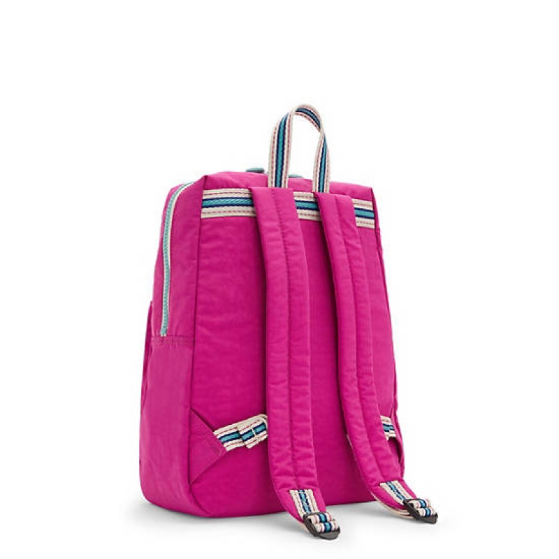 Pink Fuchsia Kipling Rylie Backpacks | REXCJK-548