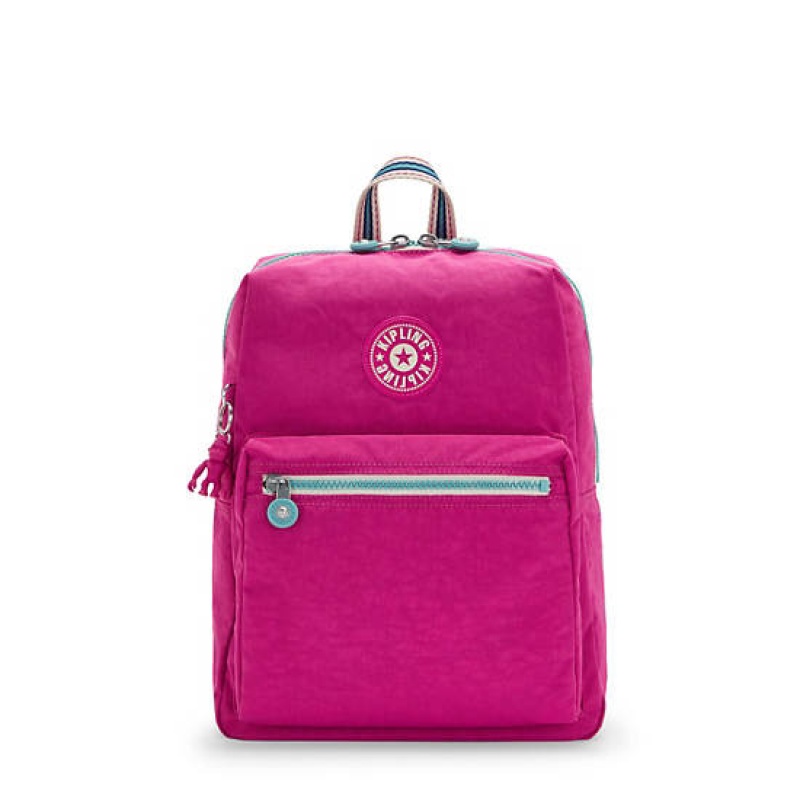 Pink Fuchsia Kipling Rylie Backpacks | REXCJK-548