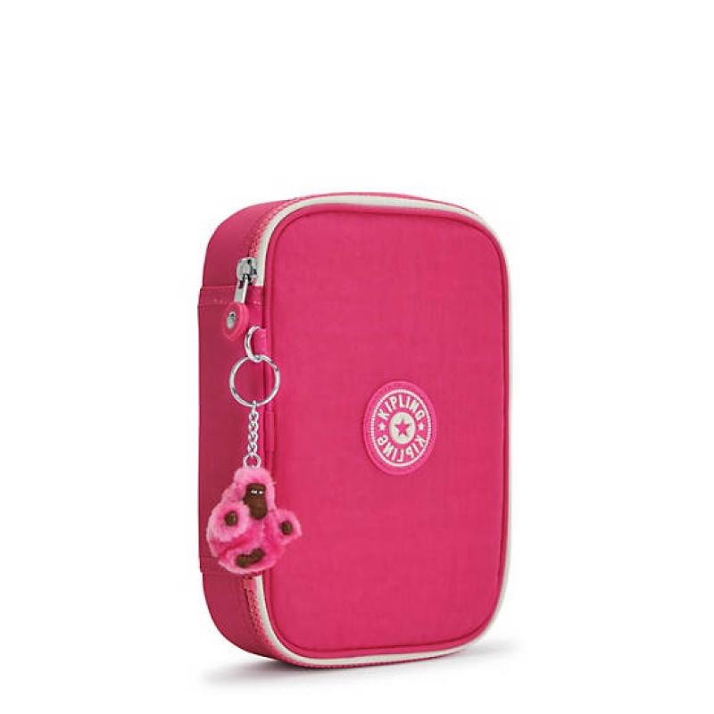 Pink Kipling 100 Pens Fashion Case Bags | NAGHQY-589