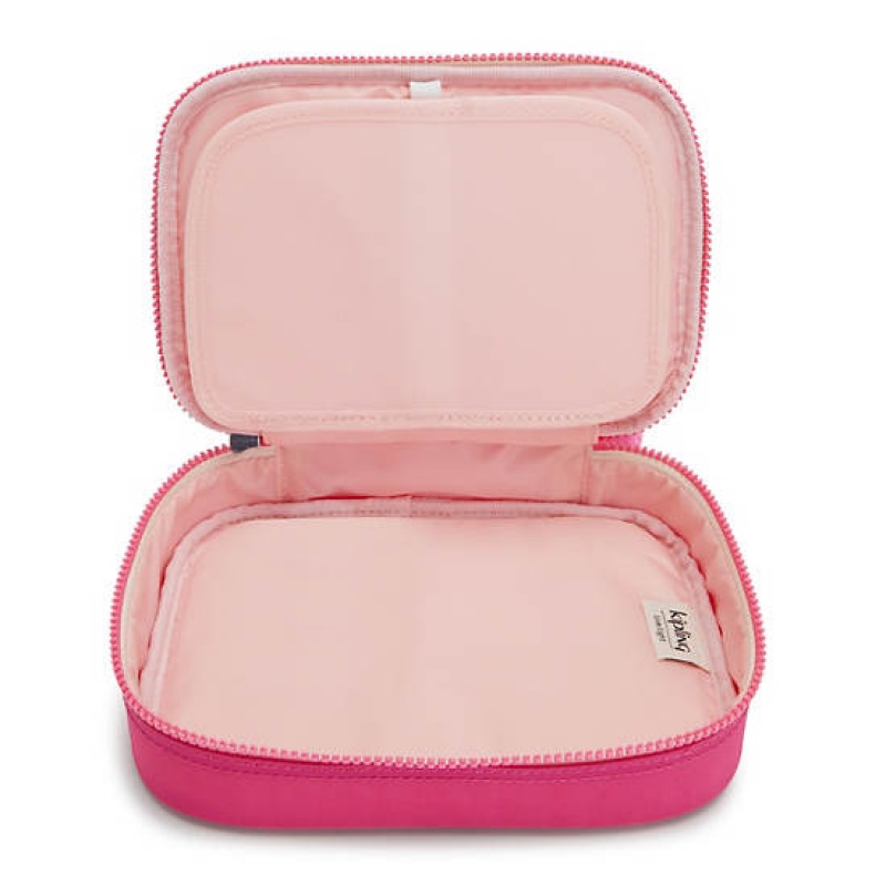 Pink Kipling 100 Pens Fashion Case Bags | NAGHQY-589