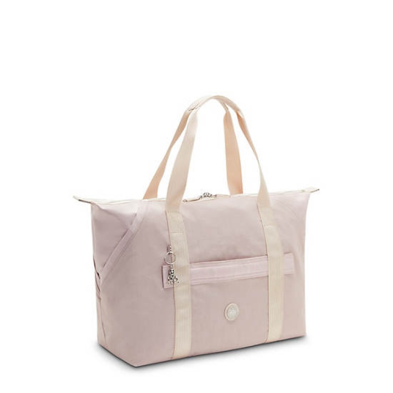 Pink Kipling Art Medium Fashion Tote Bags | SHVNIC-972