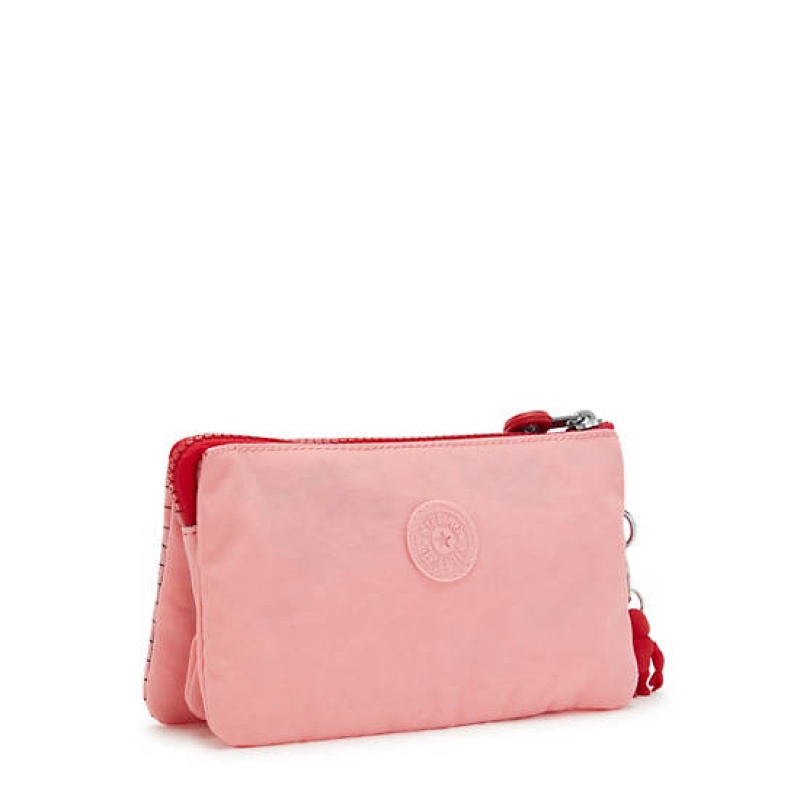 Pink Kipling Creativity Large Pouches | HFIQOG-640