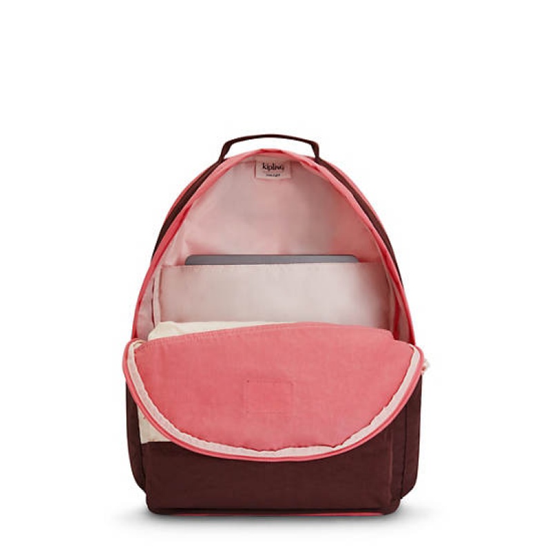 Pink Kipling Damien Large Backpack Laptop Bags | YJGXRO-059