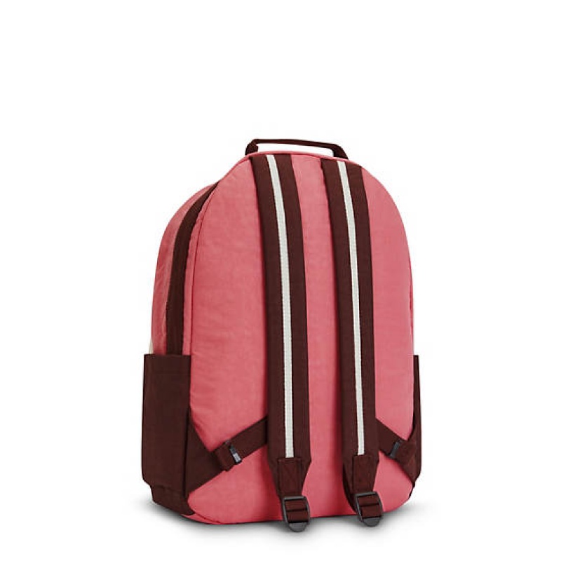 Pink Kipling Damien Large Backpack Laptop Bags | YJGXRO-059