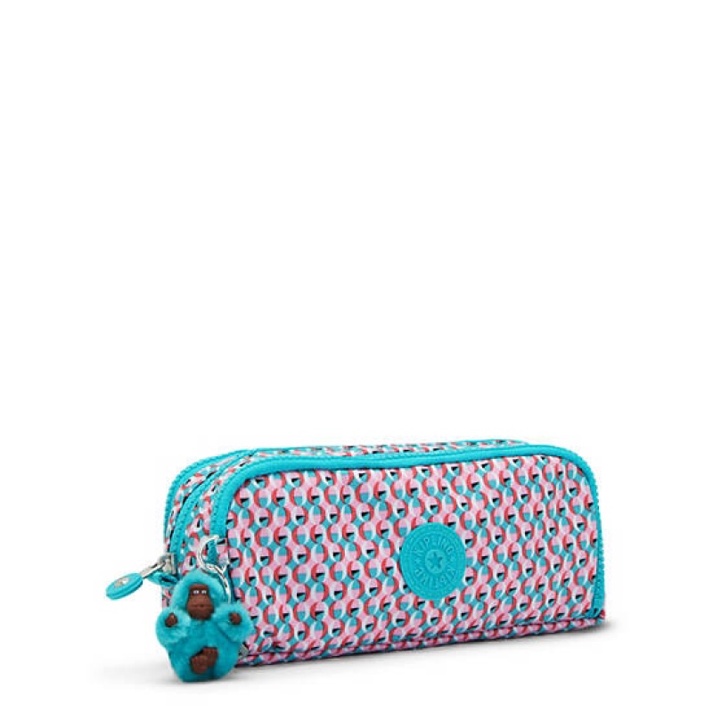 Pink Kipling Gitroy Printed Pencil Case Bags | LQIUZR-824