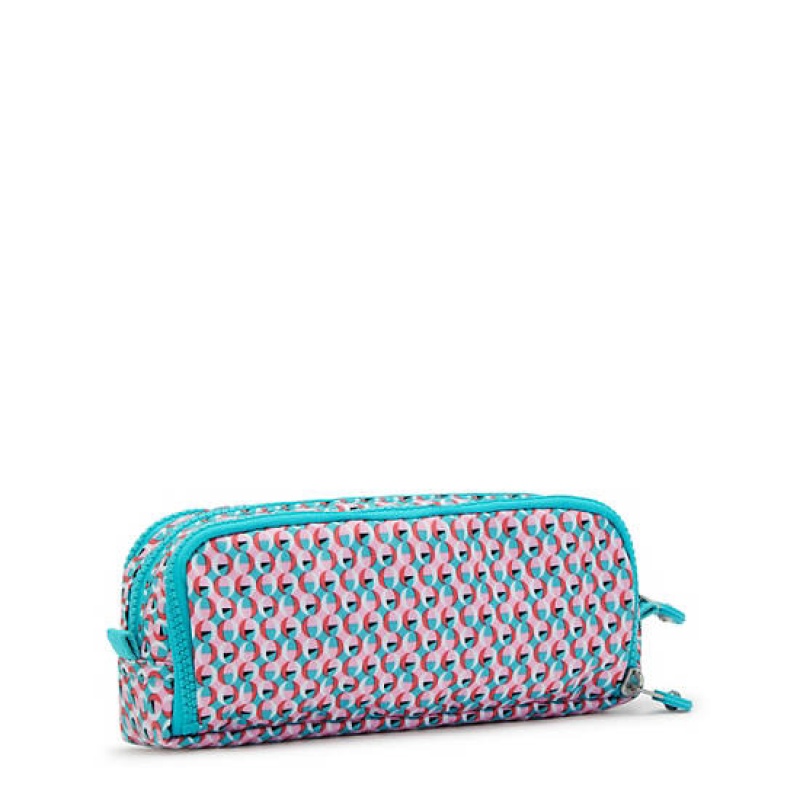 Pink Kipling Gitroy Printed Pencil Case Bags | LQIUZR-824