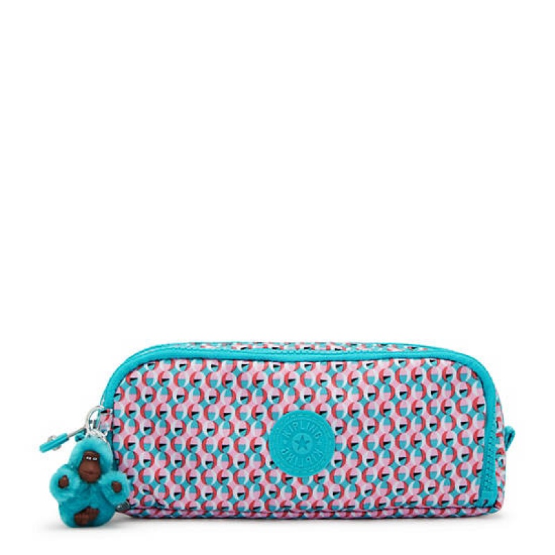 Pink Kipling Gitroy Printed Pencil Case Bags | LQIUZR-824