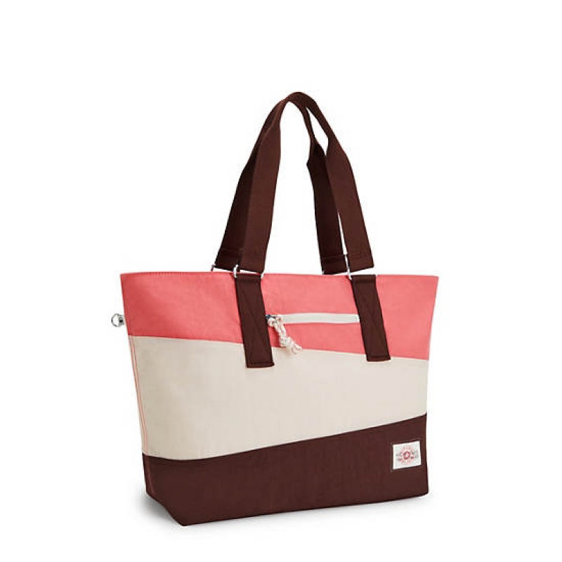 Pink Kipling Jodi M Tote Bags | AJUXYO-203