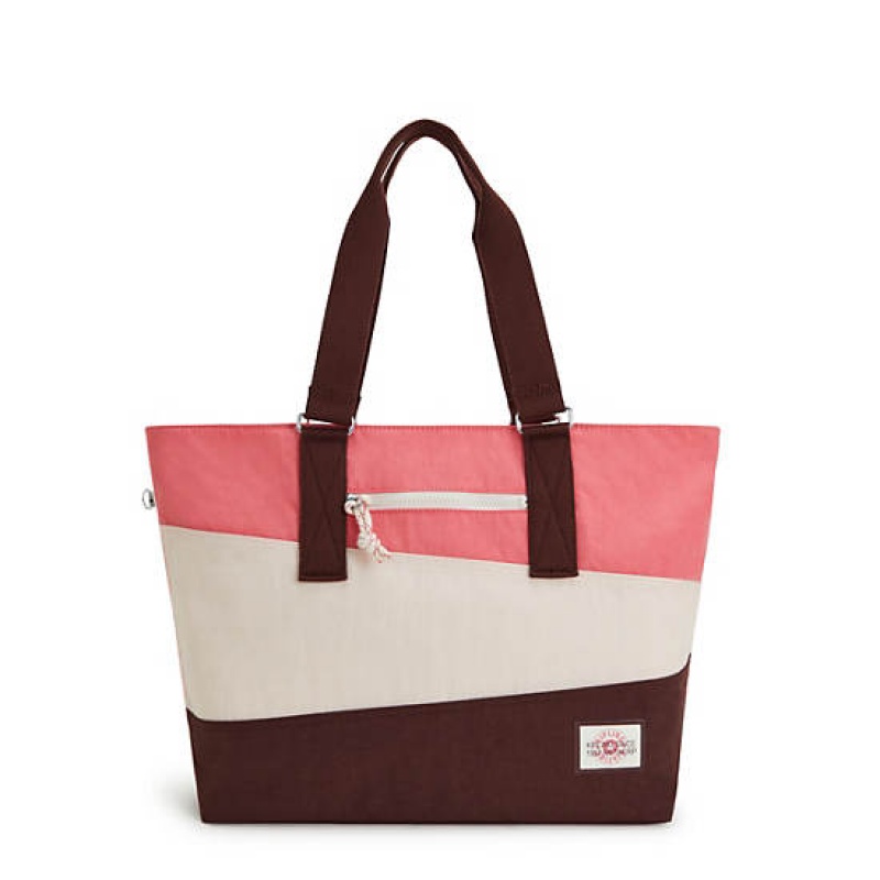 Pink Kipling Jodi M Tote Bags | AJUXYO-203