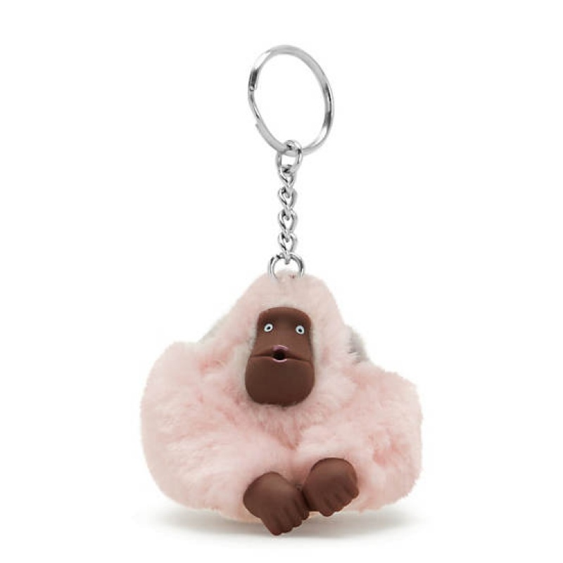 Pink Kipling Mom And Baby Classic Monkey Keychain Accessories | QDLJFT-375