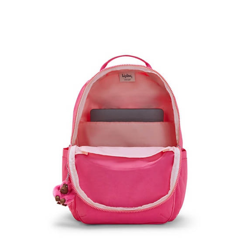 Pink Kipling Seoul Large Iconic 15