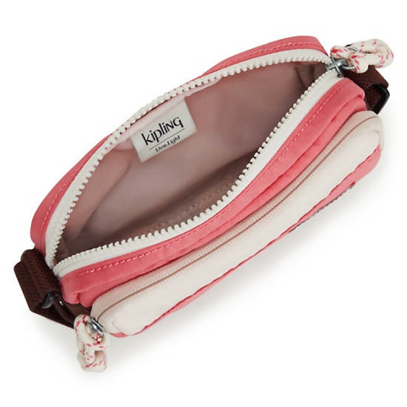 Pink Kipling Sisko Crossbody Bags | UMANIF-869