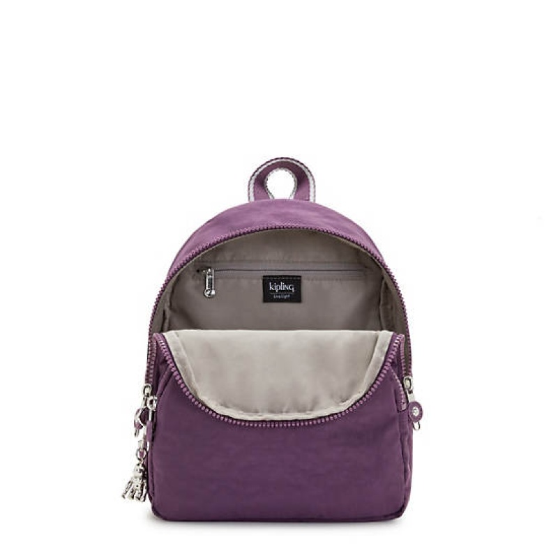 Purple Kipling Paola Small Backpacks | ILQFTG-803