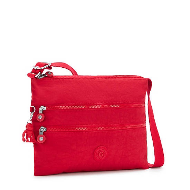 Red Dark Red Kipling Alvar Crossbody Bags | MUQHIG-619